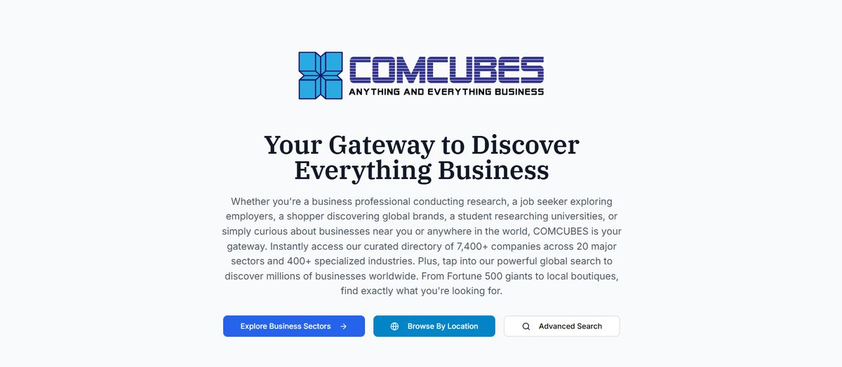Comcubes GBD homepage